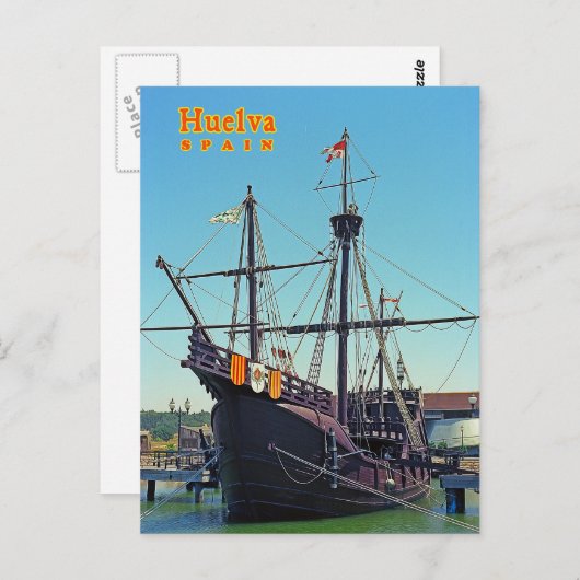 Huelva, Spanien Postkarte (Vorne/Hinten)