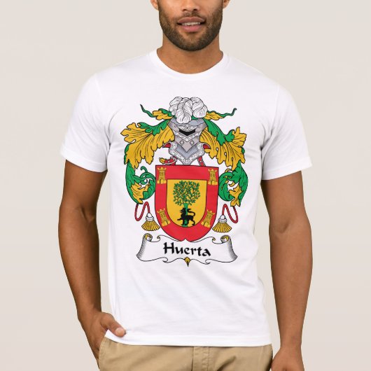 Huerta-Familienwappen T-Shirt (Vorderseite)