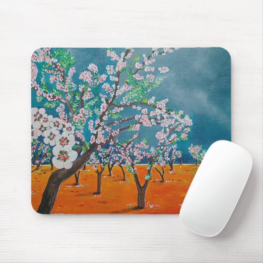 Huerto de Almendros Gemälde von Alfred Fox Mousepad (Mit Mouse)