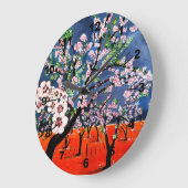 Huerto de Almendros Painting by Alfred Fox Große Wanduhr (Winkel)