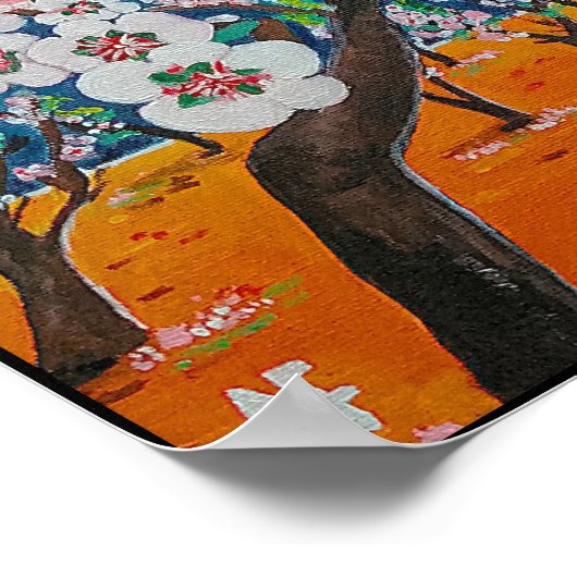 Huerto de Almendros Painting by Alfred Fox Poster (Ecke)