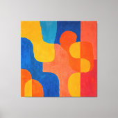 Hues aus dem Mittelalter Leinwanddruck (Vorderseite)