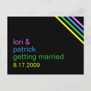 Hues Custom Save the Date einladen Ankündigungspostkarte