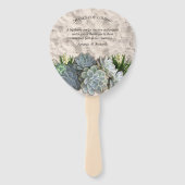 Hues der blassen Blues Fächer (Rückseite)