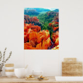 Hues of the Hoodoos in Bryce Canyon NP - Realismus Poster (Küche)