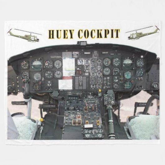 HUEY COCKPIT FLEECEDECKE (Vorderseite (Horizontal))