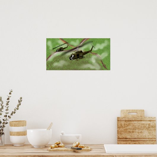 Huey Gunships 1967 Poster (Küche)
