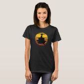 Huey Helicopter mit Sonnenuntergang Vintagen Vietn T-Shirt (Vorne ganz)