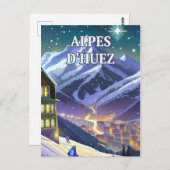 Huez-Alpen: Glänzender Aufstieg ins Herz der Postkarte (Vorne/Hinten)