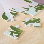 Huez France Retro Skiposter Puzzle (Seite)