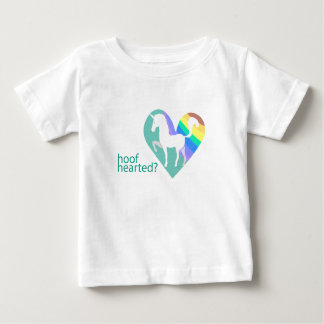 Huf-Hearted Kleinkindunicorn-Regenbogen-Shirt Baby T-shirt