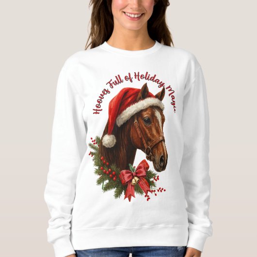 Hufe voller Weihnachtszauber Sweatshirt (Vorderseite)