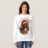 Hufe voller Weihnachtszauber Sweatshirt (Vorne ganz)