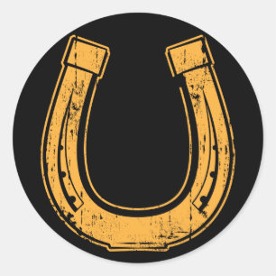 Hufeisen2 Runder Aufkleber