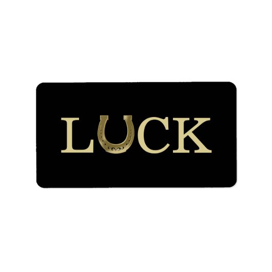 Hufeisen Adressaufkleber (Vorne)