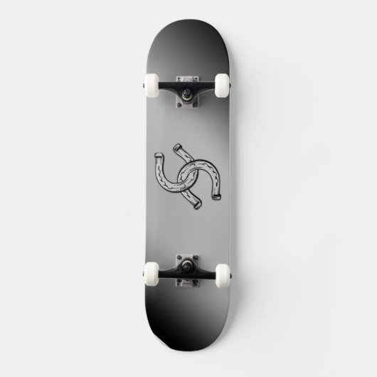 Hufeisen auf der Silver Gradient Skateboard (Vorderseite)
