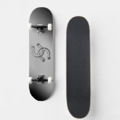 Hufeisen auf der Silver Gradient Skateboard (Vorne)