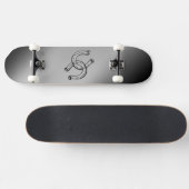 Hufeisen auf der Silver Gradient Skateboard (Horizontal)
