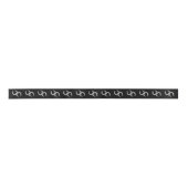 Hufeisen auf Schwarzem Satinband (Vorderseite)