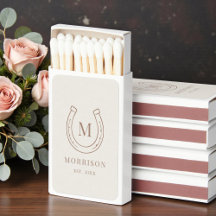 Hufeisen Country Western Monogramm Hochzeit