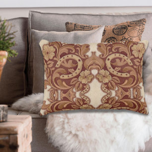 Hufeisen-Cowgirl Western Zierkissen