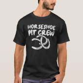 Hufeisen Crew Hustenhuhn Schuhpitching Männer W T-Shirt (Vorderseite)