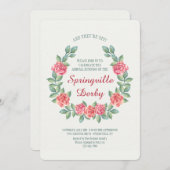 Hufeisen der Rosen-Einladung Einladung (Vorne/Hinten)