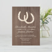 Hufeisen, die Einladungen Wedding sind (Stehend Vorderseite)