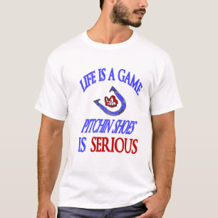 Hufeisen-ernstes grundlegendes T-Shirt