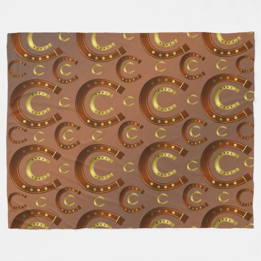 Hufeisen, goldbraun fleecedecke (Vorderseite (Horizontal))
