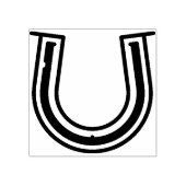 Hufeisen Gummistempel (Prägung)