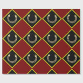 Hufeisen in Diamanten Geschenkpapier (Flach)