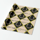 Hufeisen in Diamanten  Geschenkpapier (Ungerollt)