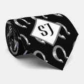 Hufeisen | Initialen Krawatte (Gerollt)