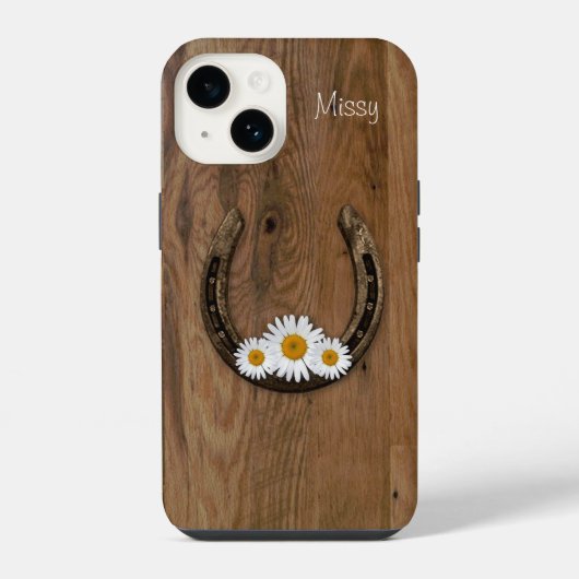 Hufeisen iPhone 14 Fall Hülle (Rückseite)