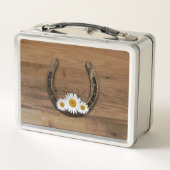 Hufeisen Metall Brotdose (Rückseite)