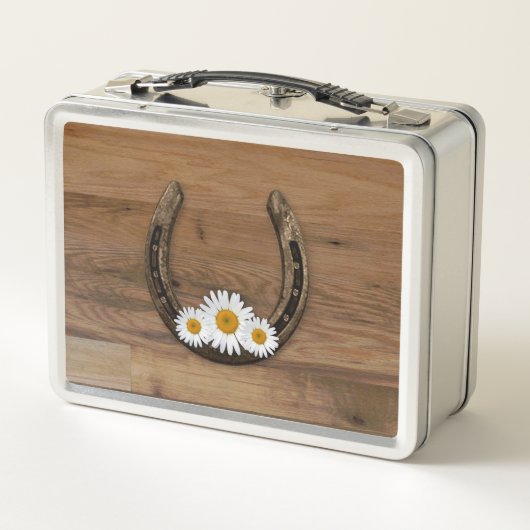 Hufeisen Metall Brotdose (Rückseite)