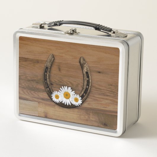 Hufeisen Metall Brotdose (Vorderseite)