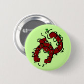 Hufeisen mit Kleeblatt Vines Button (Vorne & Hinten)