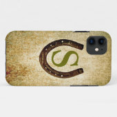 Hufeisen mit Monogramm zur Personalisierung Case-Mate iPhone Hülle (Rückseite (Horizontal))