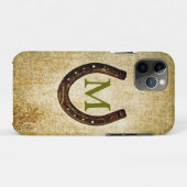 Hufeisen mit Monogramm zur Personalisierung Case-Mate iPhone Hülle (Rückseite (Horizontal))