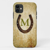 Hufeisen mit Monogramm zur Personalisierung Case-Mate iPhone Hülle (Rückseite)