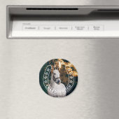 Hufeisen mit Sternen und Foto für Pferdenamen Magnet (In Situ (Geschirrspüler))