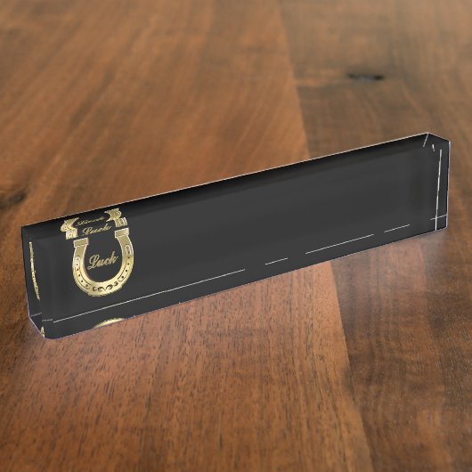 Hufeisen Namensplakette (Seite)