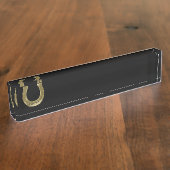 Hufeisen Namensplakette (Seite)