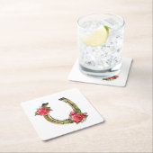 Hufeisen Neapel Rechteckiger Pappuntersetzer (Vor Ort)