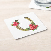 Hufeisen Neapel Rechteckiger Pappuntersetzer (angewinkelt)