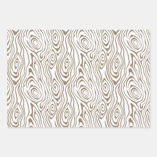 Hufeisen, Paisley, Papierblätter aus Holz Geschenkpapier Set (Vorderseite 3)