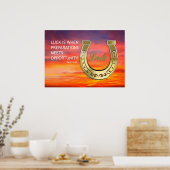 Hufeisen Poster (Küche)