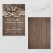 Hufeisen - Rustikale Karten (Vorne/Hinten)